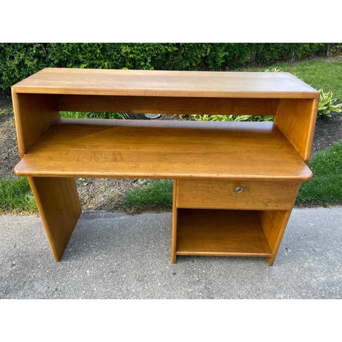 Beautiful Solid Wood Hand Crafted Desk Secretary With Dovetail Joints Cover