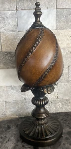 Egg Shaped Finial Statue sculpture, Resin 18” - Picture 1 of 10