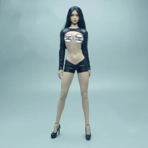 1:6 Female Soldier Sexy Slim Skinny Shorts Leather Tops Pants F12'' PH S17B - Picture 1 of 7