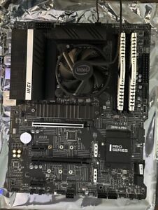 MSI Z590-a pro Motherboard CPU RAM Combo