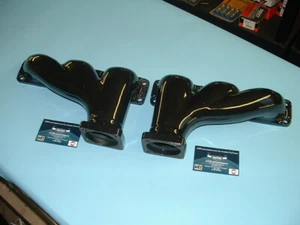 Jaguar E Type Exhaust Manifolds Pair Vitreous Enamel Gloss S1 3.8 4.2 S2 4.2 - Picture 1 of 3