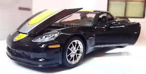 1:24 Scale Chevrolet Corvette Z06 GT1 2009 Black Commemorative Maisto Model Car - Picture 1 of 12