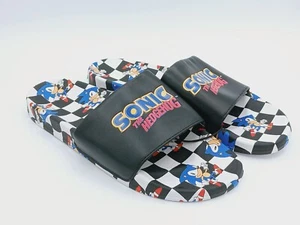 Pantoletten Sandalen Sonic the Hedgehog sportlich FOTO ANSEHEN GRÖSSE MESSEN. - Bild 1 von 9