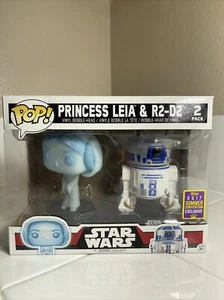 Funko Pop! Star Wars Holograma Princesa Leia y R2-D2 2017 paquete exclusivo de 2 - Imagen 1 de 7