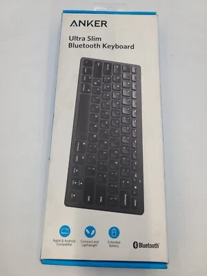 Anker: Teclado Bluetooth ultra delgado - Compatible con Apple y Android - Negro Foto 1 de 3