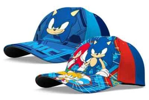 Cappello berretto da baseball sonico sole ragazzo ragazza bambino 100% cotone età 4-9 anni - Foto 1 di 1