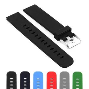 StrapsCo Silicone Rubber Quick Release Watch Band Strap - Picture 1 of 20