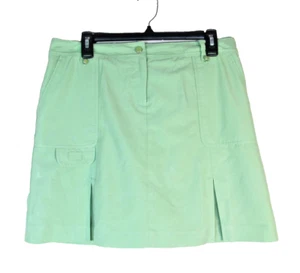 Falda corta IZOD GOLF CLASSIX talla 6 verde liso 4 bolsillos W32 L17,5 - Imagen 1 de 8
