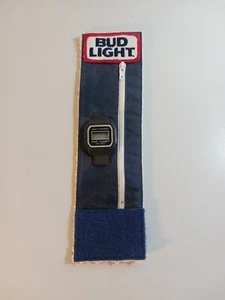 Vintage Bud Light Wrist Runner Sports Watch 80s Chronograph Wristwatch  - Picture 1 of 5
