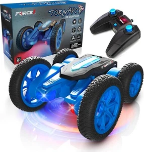 LED Remote Control Car for Kids - Double Sided Fast RC Car, 4WD Off-Road Stunt C - Picture 1 of 5