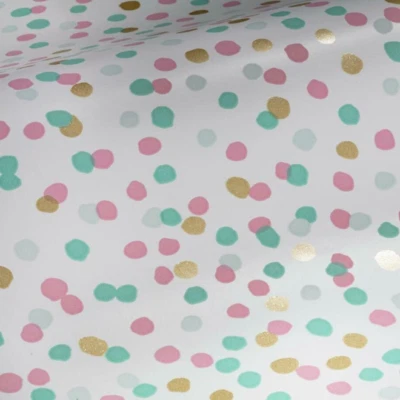 Papel pintado RoomMates RMK3504WP rosa y azul brillo confeti pelar y pegar Foto 1 de 4