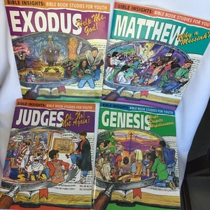 4 Bible Insights: Bible Book Studies For Youth Genesis Exodus Judges Matthew - Picture 1 of 9