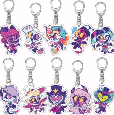 20шт аниме Hazbin отель смесь акриловый брелок брелок девочек мальчика кольцо для ключей подарки - Изображение 1 из 3