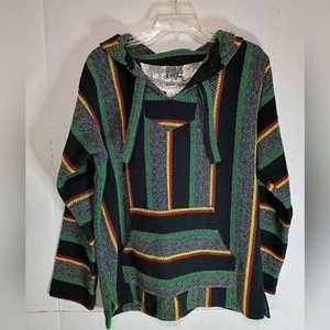 Original Senor Lopez Adult Black and Green Baja Hoodie Size Large - Picture 1 of 3