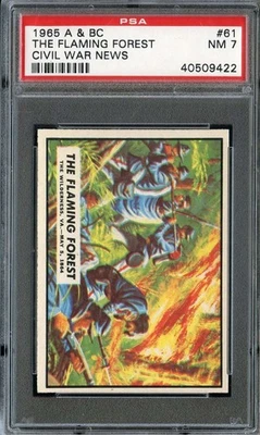 1965 A & BC CIVIL WAR NEWS #61 FLAMING FOREST PSA 7 *DS14402 - Image 1 of 2