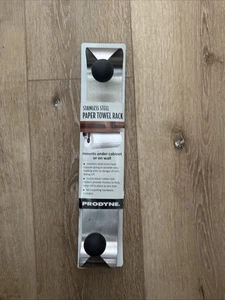 Paper Towel Holder Under Cabinet Wall Mount Stainless Steel Rack Kitchen - Picture 1 of 3