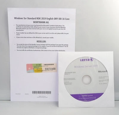 Microsoft Windows Server 2019 Standard - OEM mit DVD - 16 Core - - Bild 1 von 2