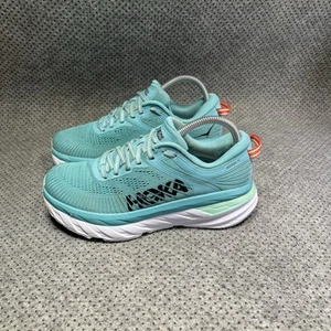 Hoka One One Bondi 7 Teal Running Shoes Size 6.5 Women’s - Picture 1 of 12