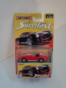 Matchbox 2006 Superfast #16 1965 Shelby Cobra in Red with storage box 1/15,500 - Picture 1 of 6