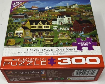 Eurographics Puzzle -  Harvest Days in Cove Point - 300 Pieces - Complete - Image 1 of 4