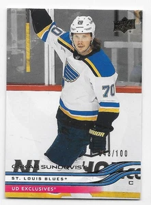 25/26 UPPER DECK SERIES 1 UD EXCLUSIVES PARALLEL #153 Oskar Sundqvist #48/100 - Picture 1 of 1
