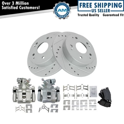 Kit de pastillas de freno trasero y rotor para Acura RSX 2004-2005 Honda Civic 2002-2006 Foto 1 de 4