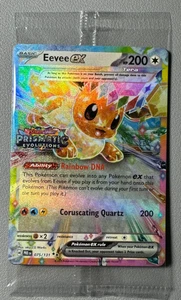 Pokemon Prismatic Evolutions Eevee ex 075/131 Surprise Box Stamped Sealed QTY - Picture 1 of 2