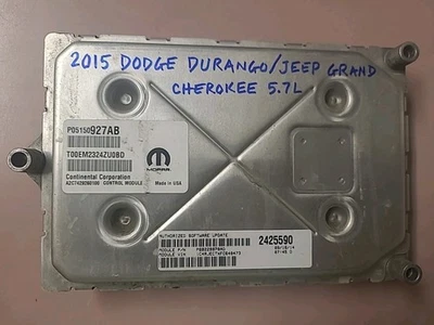 Dodge Durango/Jeep Grand Cherokee 2015 motor de 5,7 L computadora ecu pcm 05150927ab Foto 1 de 3