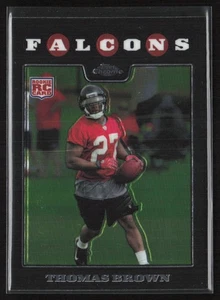 2008 Topps Chrome Thomas Brown #TC196 Rookie Atlanta Falcons - Picture 1 of 2
