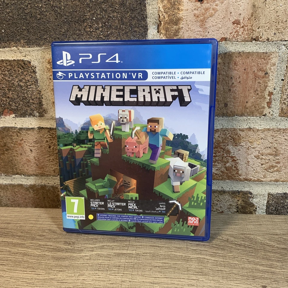 Minecraft PS4 + PSVR1 PlayStation 4 | Testado na caixa completo com manual PAL - Imagem 1 de 1