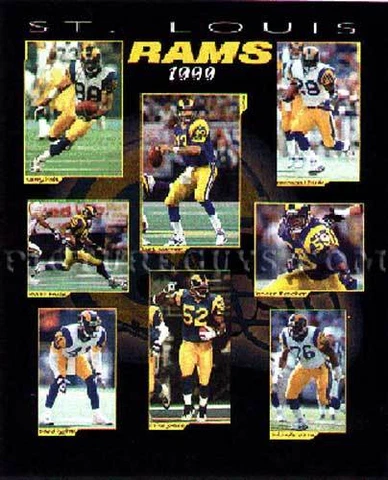 St. Louis Rams Super Bowl Championship Picture Plaque Cover