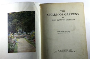The Charm of Gardens Dion Clayton Calthrop 1910 Illustrated Antique Book 101. - Picture 1 of 12