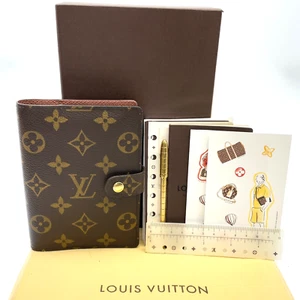 Auth Louis Vuitton Monogram Agenda PM W/Ballpoint pen/Address book W/B SK040048 - Picture 1 of 19