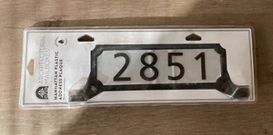 NEW Architectural Mailboxes Manhattan Plastic Black Mailbox Address Plaque Kit - Picture 1 of 2