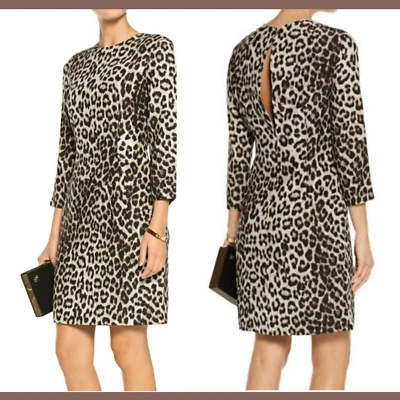 NWT $595 Rag & Bone Isadora Leopard-Print Short Silk Dress [SZ 00 ] #N916 - Image 1 of 4