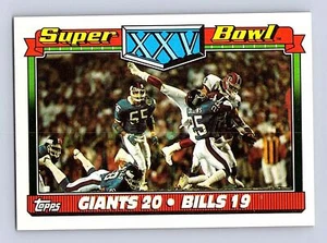 Super Bowl XXV Football Karte 1991 Topps #1a - Bild 1 von 2