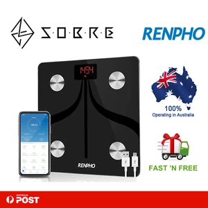 RENPHO Body Fat Scale Weight Bathroom Smart Digital Bluetooth USB Rechargeable - Picture 1 of 7