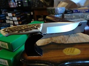 BOKER ARBOLITO STAG HUNTER 7.63" FIXED BLADE KNIFE MODEL #319H STAG HANDLE N695