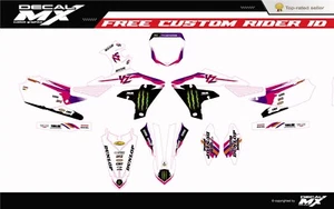 FITS YAMAHA YZ250F (2019 to 2023) YZ450F (2019 to 2022) graphc kit decal sticker - Picture 1 of 2