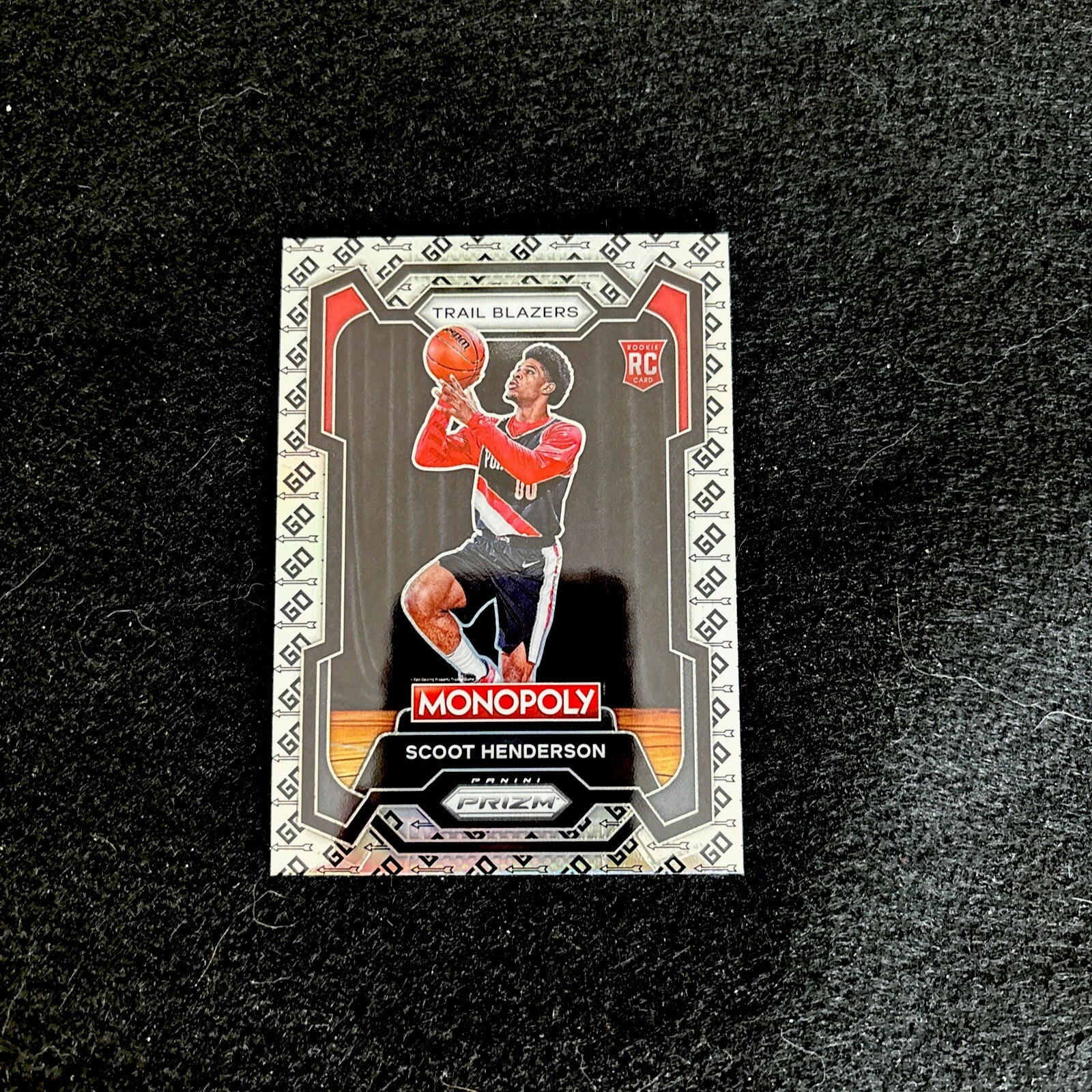 2023 24 Prizm Monopoly Scoot Henderson #75 Go Space Prizm