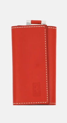 Genuine Ferrari Top Grain Leather Keyring in Red Made in Italy RARE - Image 1 of 4