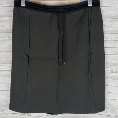Vince Womens Size L  Drawstring Scuba Skirt Charcoal Grey size Large - Imagem 1 de 4