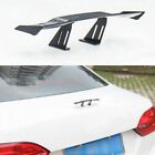Black ABS Rear Trunk Wing Car Tail Decoration Mini Spoiler Carbon Fiber