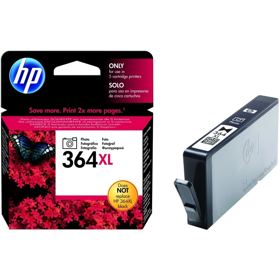 Genuine HP 364XL High Capacity Photo Black ink cartridge (CB322EE) 364 XL 3070A - Image 1 of 1