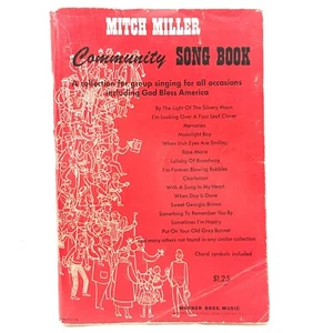 MITCH MILLER "Community Song Book" 1962, Warner Brothers, PB, Moonlight Bay etc - Picture 1 of 12