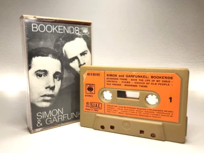 Simon & Garfunkel BOOKENDS Cassette**VERY EARLY ITALIAN ISSUE** BEIGE/BEIGE 1968 - Image 1 of 4