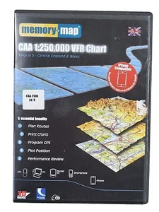 Pilot Memory Map: CAA 1:25k VFR Chart Region5 Central England & Wales Ed 9 CD - Picture 1 of 6