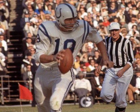 1964 Baltimore Colts JOHNNY UNITAS Glossy 8x10 Photo NFL Football Print Poster Cover