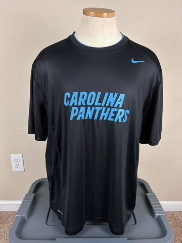 Nike NFL On Field Carolina Panthers Training Short Sleeve Shirt Men’s Size XXL Cover