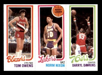 1980 Topps Basketball #123 Owens Nixon Dawkins EX/MT *e5 - Image 1 of 2